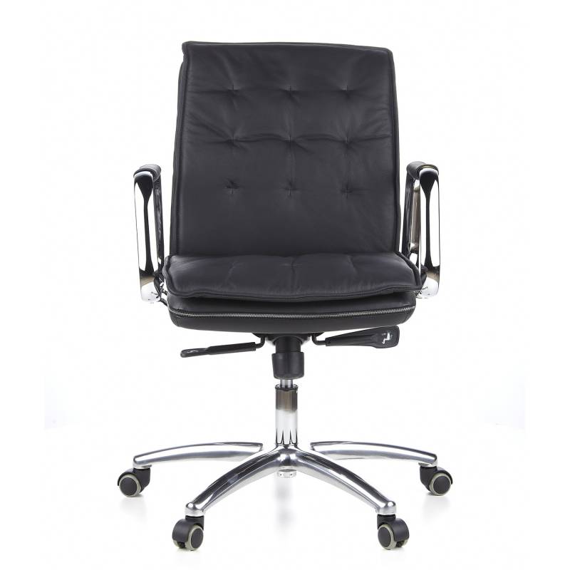 Hjh Office Bürostuhl Chefsessel Villa 10 Nappaleder Schwarz Synchronmechanik B-Ware von hjh OFFICE