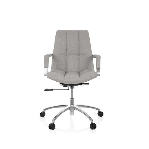 Hjh Office Bürostuhl Drehstuhl Saranto Schreibtischstuhl Sessel Stoff Hellgrau B-Ware von hjh OFFICE