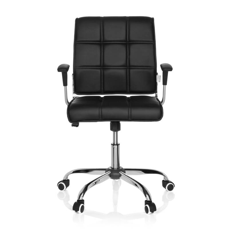 Hjh Office Bürostuhl Drehstuhl Schreibtischstuhl Kunstleder Schwarz Armlehnen B-Ware von hjh OFFICE