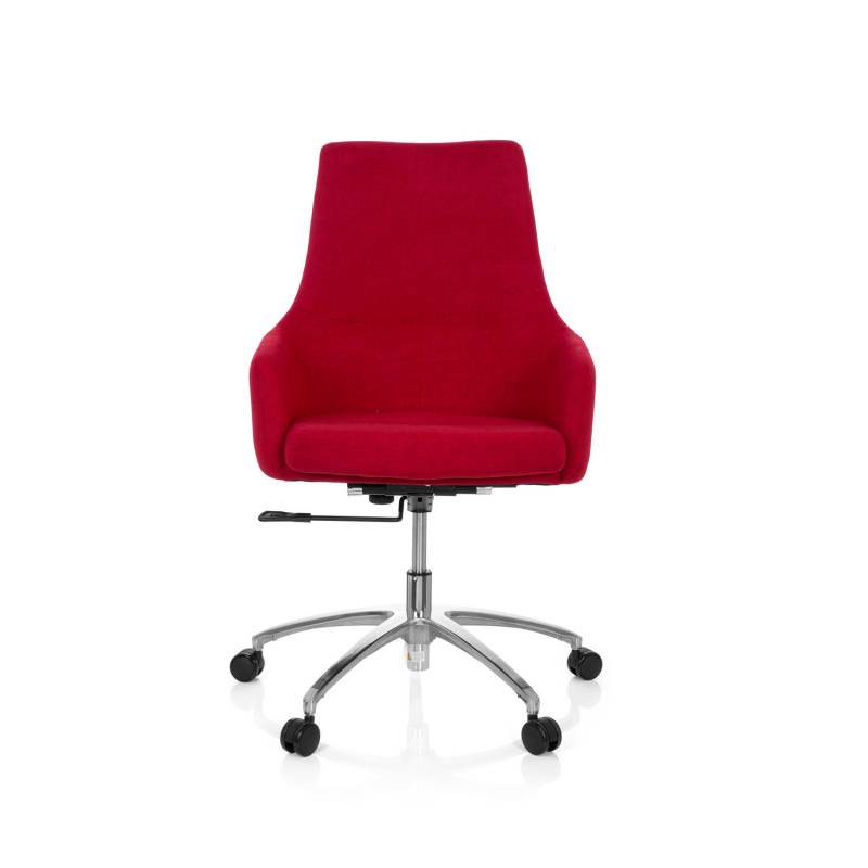 Hjh Office Bürostuhl Drehstuhl Schreibtischstuhl Stuhl Stoff Rot Armlehne B-Ware von hjh OFFICE