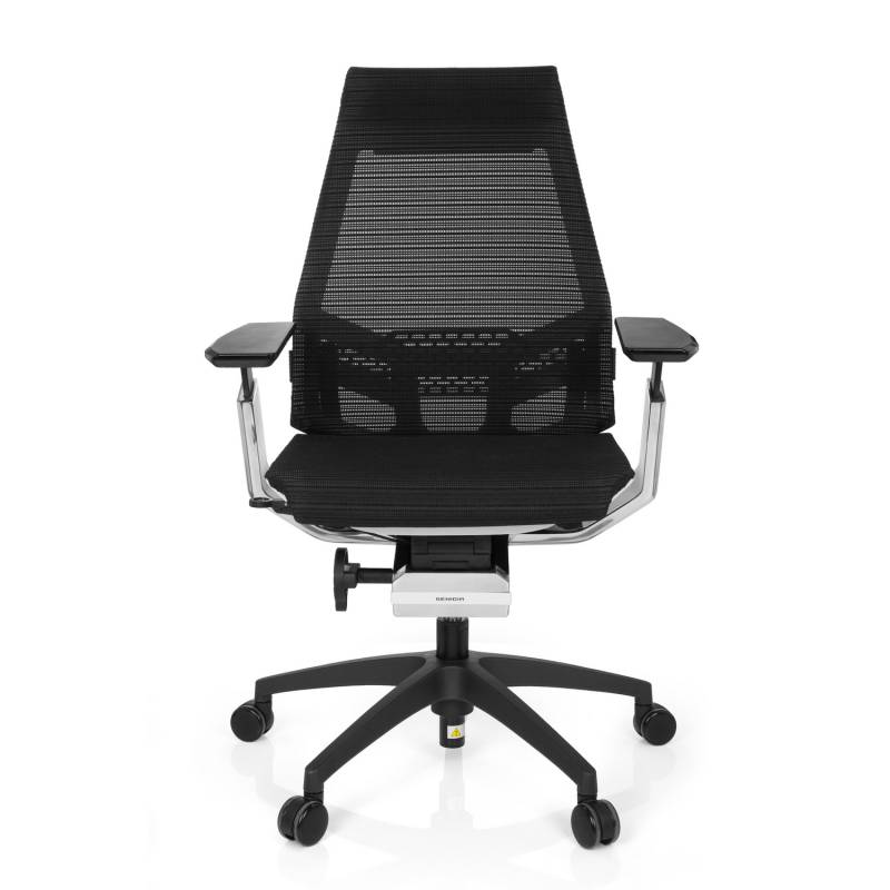 Hjh Office Bürostuhl Drehstuhl Stuhl Genidia Smart White Netz Schwarz Chrom 80 B-Ware von hjh OFFICE