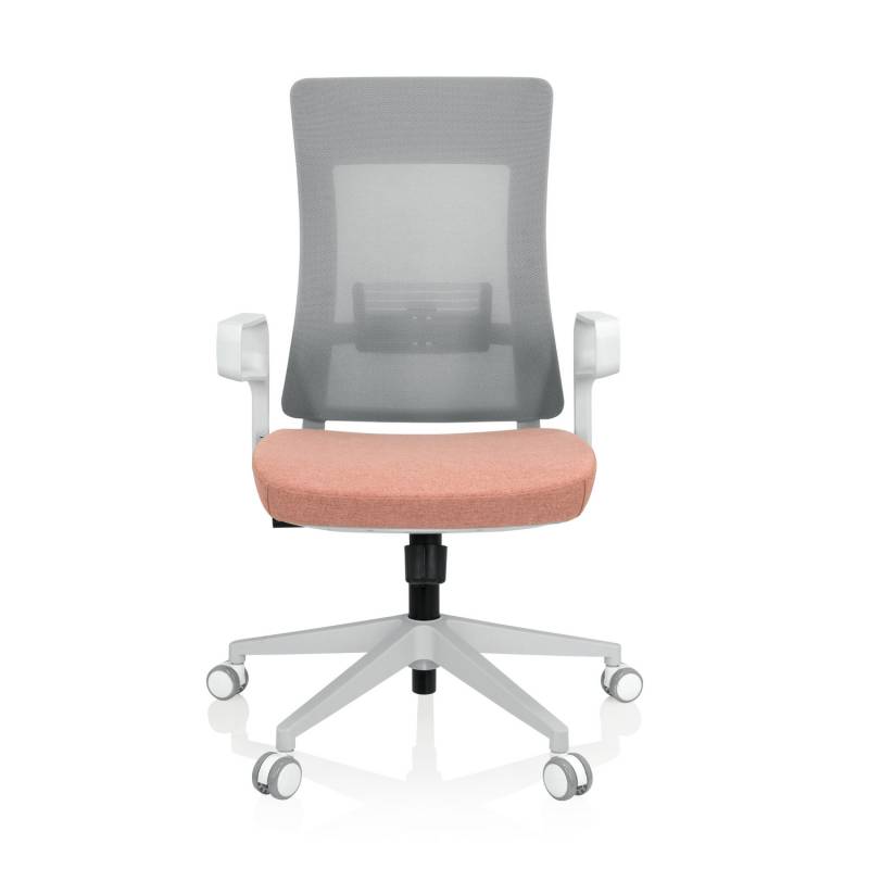 Hjh Office Bürostuhl Drehstuhl Stuhl Schreibtischstuhl Netzstoff Grau Rosa B-Ware von hjh OFFICE