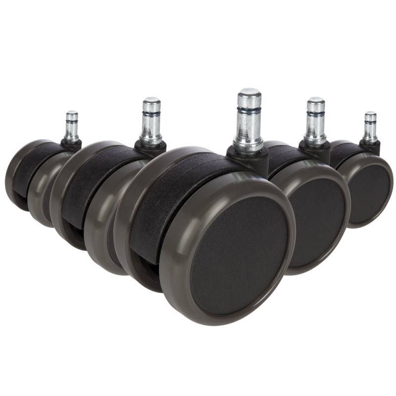 Hjh Office Bürostuhlrollen Hartboden Rollen 10x65mm 5 Stück Rolo 619009 Stuhl B-Ware von hjh OFFICE