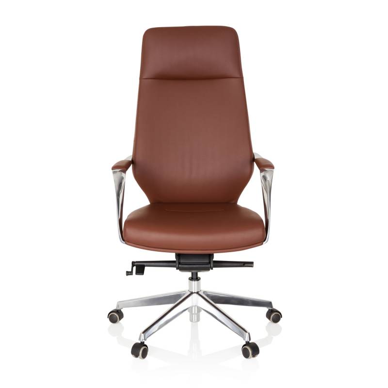 Hjh Office Chefsessel Bürostuhl Stuhl Velvet Kunstleder Braun Ergonomisch B-Ware von hjh OFFICE
