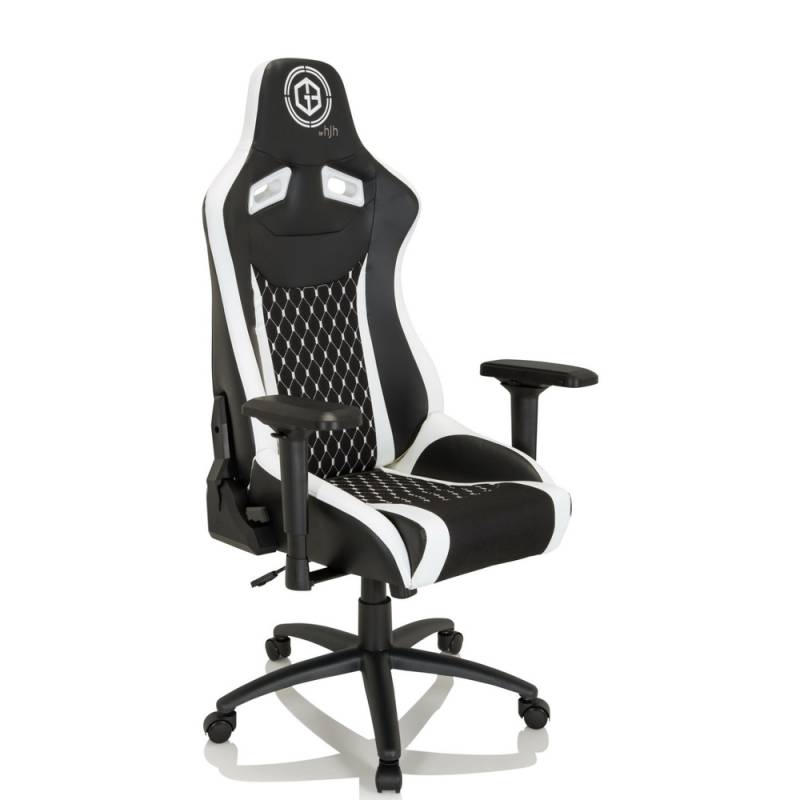 Hjh Office Gaming Bürostuhl Gamebreaker Sx 04 Stoff Kunstleder Schwarz Weiß B-Ware von hjh OFFICE