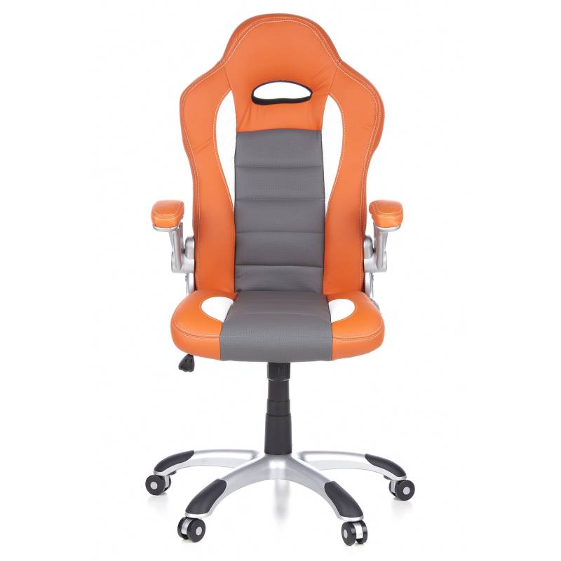 Hjh Office Gaming Stuhl Chefsessel Bürostuhl Orange Weiß Kunstleder B-Ware von hjh OFFICE
