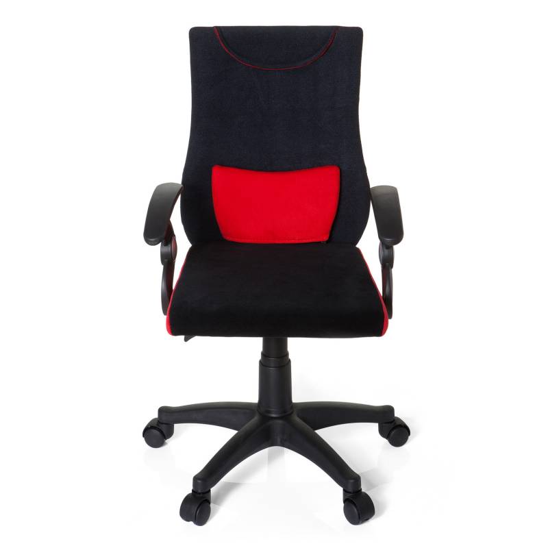 Hjh Office Kinderschreibtischstuhl Kiddy Pro Drehstuhl Rot Armlehnen B-Ware von hjh OFFICE