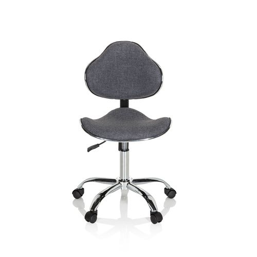 Hjh Office Kinderschreibtischstuhl Kinderstuhl Kiddy Gti 3 Stoff Drehstuhl Grau  B-Ware von hjh OFFICE
