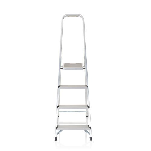 Hjh Office Klappleiter Solid Ii Alum Inium 4 Stufen Leiter Werkstatt Zubehör B-Ware von hjh OFFICE