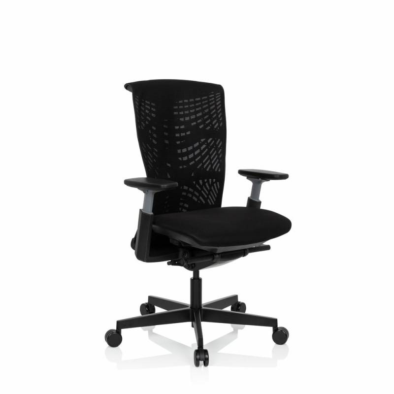 Hjh Office Profi Bürostuhl Drehstuhl Skope Schwarz Schreibtisch Netzstoff  B-Ware von hjh OFFICE