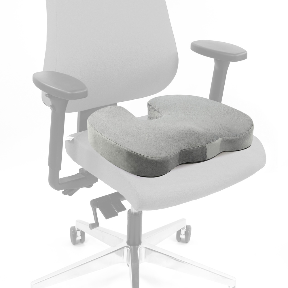 Hjh Office Sitzkissen Kissen Schaum Gel Velours Grau Abnehmbar Waschbar Memory B-Ware Hjh Office Sitzkissen Kissen Schaum Gel Velours Grau Abnehmbar Waschbar Memory B-Ware von hjh OFFICE