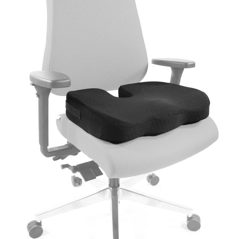 Hjh Office Sitzkissen Kissen Sitzpolster Schaumstoff Memory Foam Schwarz B-Ware von hjh OFFICE