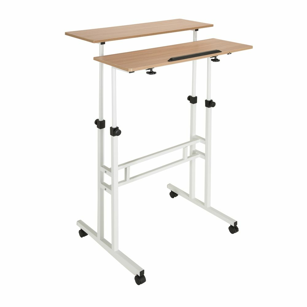 Hjh Office Steh Arbeitstisch Schreibtisch Workstation I 80 X 60 Cm Eiche Weiß161 B-Ware Hjh Office Steh Arbeitstisch Schreibtisch Workstation I 80 X 60 Cm Eiche Weiß161 B-Ware von hjh OFFICE