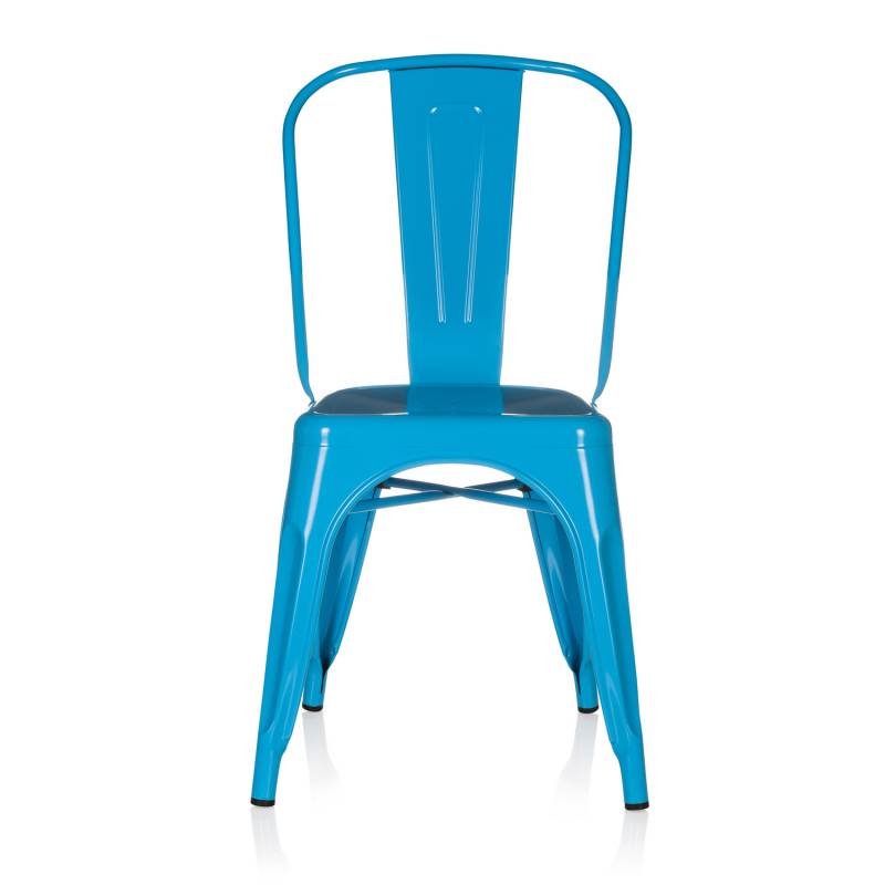 Hjh Office Stuhl Sitzgelegenheit Bistrostuhl Hellblau Vantaggio Comfort Stahl B-Ware von hjh OFFICE