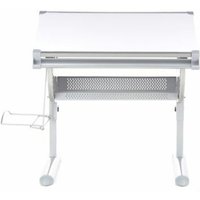 Gebraucht] Hjh Office Belia Kinderschreibtisch Weiß Silber Schreibtisch Arbeitstisch Kinder B-Ware von hjh OFFICE