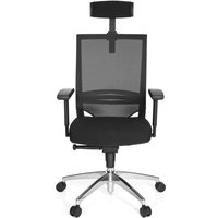 Hjh Office - gebraucht] Bürostuhl Chefsessel Porto Max High Sitz Stoff Rücken Netz Schwarz B-Ware von hjh OFFICE