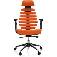 Hjh Office - gebraucht] Bürostuhl Drehstuhl Ergo Line Ii Pro Stoff Orange Höhenverstellbar B-Ware von hjh OFFICE
