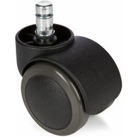 Hjh Office - neuwertig] 5x Rolo 11mm/50mm Hartböden Stuhlrollen Bürostuhlrollen Rolle Schw212 B-Ware von hjh OFFICE