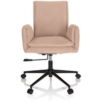 Hjh Office - neuwertig] Bürostuhl Drehstuhl Flow Pro Chefsessel Sessel Stoff Velours Beige B-Ware von hjh OFFICE