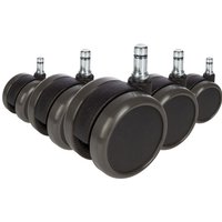 Hjh Office - neuwertig] Bürostuhlrollen Hartboden Rollen 10x65mm 5 Stück Rolo 619009 Stuhl B-Ware von hjh OFFICE