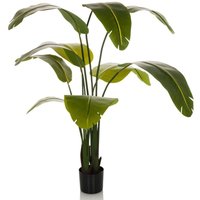 Hjh Office - neuwertig] Kunstpflanze Kunstbaum Banane Pflanze Kunst Pflanze 170 Cm Grün Deko B-Ware von hjh OFFICE