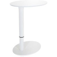 Hjh Office - neuwertig] Stehtisch Beistelltisch Stand Iii Tisch 65 x 50 Cm Oval Weiß B-Ware von hjh OFFICE