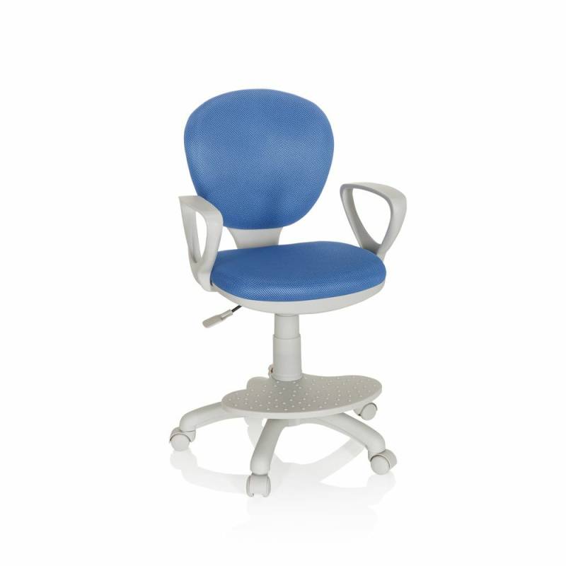 Kinderstuhl Schreibtischstuhl Drehstuhl Computerstuhl Kid Colour G1 Stoff Blau  B-Ware von hjh OFFICE