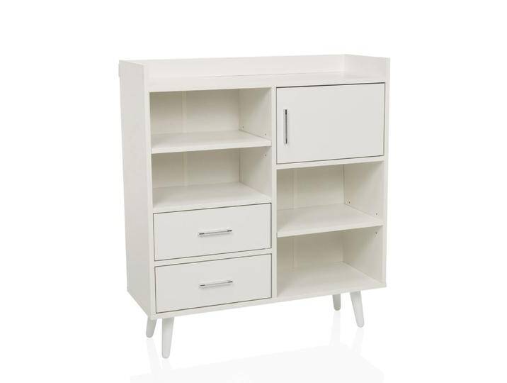 Kommode in Holzoptik, Weiß von hjh-OFFICE