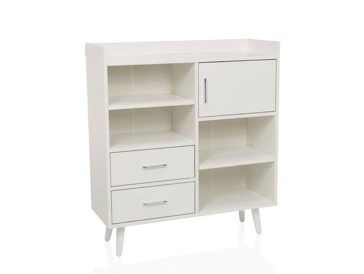 Kommode in Holzoptik, Weiß Kommode in Holzoptik, Weiß von hjh-OFFICE