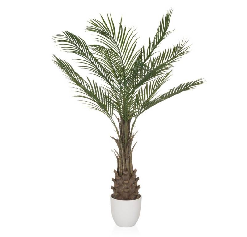Kunstpflanze Kunstpflanze DRACAENA Kunststoff Drachenbaum, hjh OFFICE, Höhe 120.0 cm, Künstliche Pflanze Zimmerpflanze im Topf, Drachenbaum, Palme von hjh OFFICE