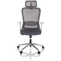 [NEUWERTIG] B-Ware Hjh Office Bürostuhl Chefsessel Belaia W Computerstuhl Büro Netzstoff Stoff Grau von hjh OFFICE