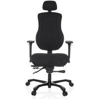 [NEUWERTIG] B-Ware Hjh Office Bürostuhl Drehstuhl 24 Hours Basic Schwarz Stoff Stuhl Polyester von hjh OFFICE