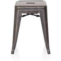[NEUWERTIG] Hjh Office Hocker Sitzgelegenheit Bistrohocker Stahl Schwarz Gold Stapelbar B-Ware von hjh OFFICE