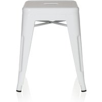 [NEUWERTIG] Hjh Office Hocker Vantaggio Sitzhocker Bistro Hocker Sitz Stahl Metallic Weiss B-Ware von hjh OFFICE