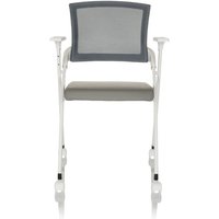 [NEUWERTIG] Hjh Office Priority Ii W Stuhl Konferenzstuhl Klappstuhl Netzstoff Pu Grau B-Ware von hjh OFFICE