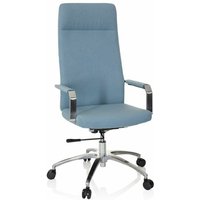 Hjh Office - neuwertig] Bürostuhl Drehstuhl Saranto Plus i Stoff Denim Hellblau B-Ware von hjh OFFICE
