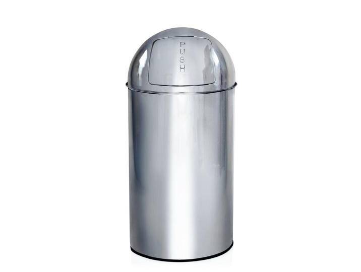 PUSH 50L 50L - Mülleimer Chrom von hjh-OFFICE