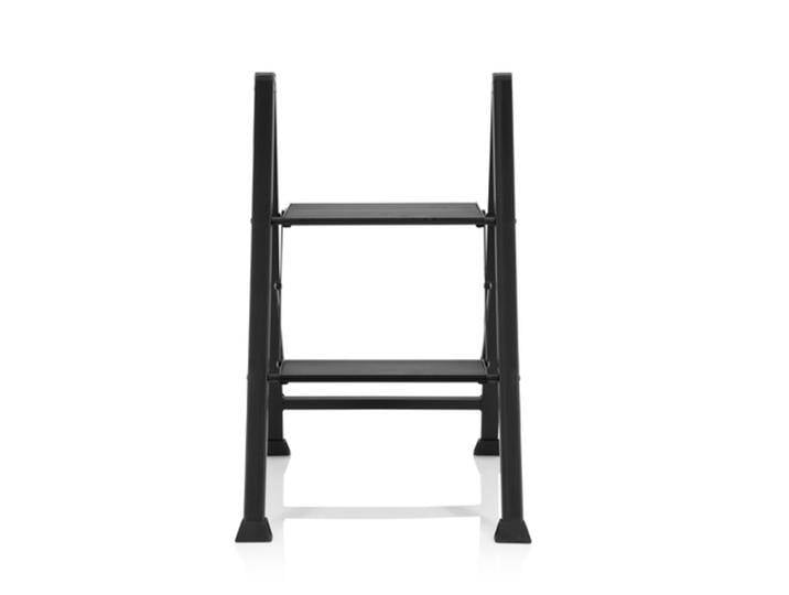 SOLID W5 2 Stufen - Klappleiter Schwarz von hjh-OFFICE