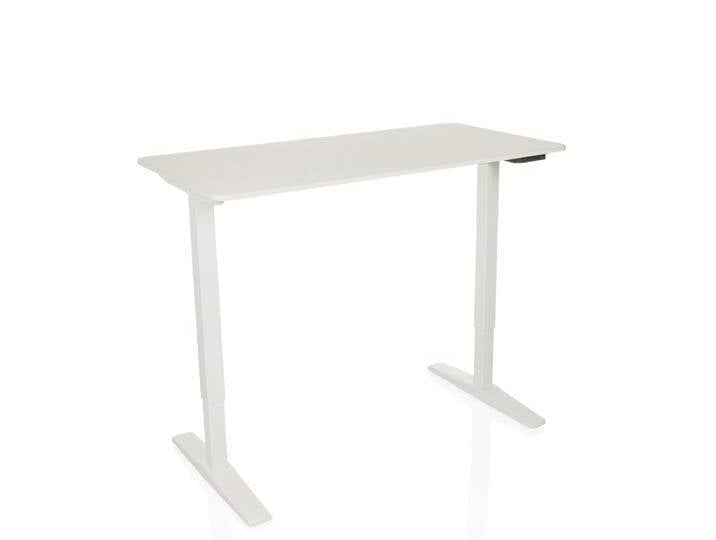 STAND BASIC 120x60 - Elektrisch höhenverstellbarer Schreibtisch Weiß STAND BASIC 120x60 - Elektrisch höhenverstellbarer Schreibtisch Weiß von hjh-OFFICE