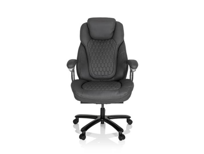 XXL PULLMANN Kunstleder - XXL Drehstuhl Mattgrau von hjh-OFFICE