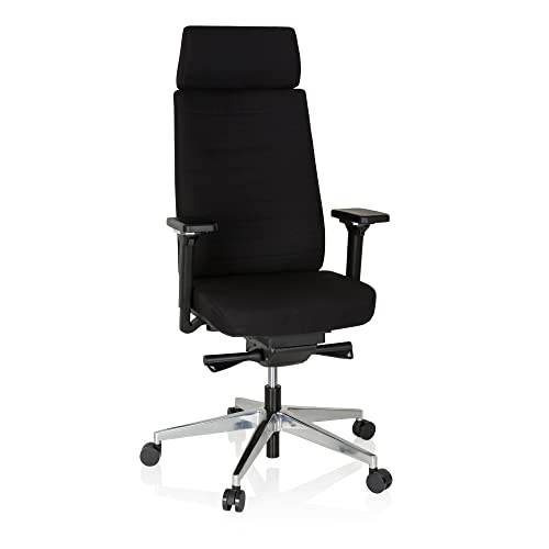 hjh OFFICE 608903 Profi Bürostuhl Move-TEC PRO 3D Stoff Schwarz Drehstuhl für dynamisches & gesundes Sitzen von hjh OFFICE