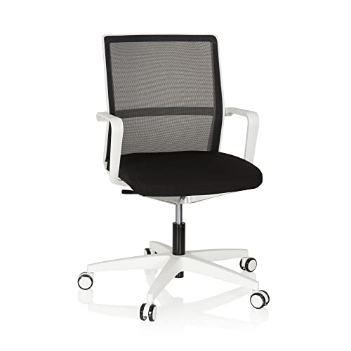 hjh OFFICE 608905 Bürostuhl Move-TEC NET 3D Stoff/Netz Weiß/Schwarz Drehstuhl für dynamisches & gesundes Sitzen von hjh OFFICE