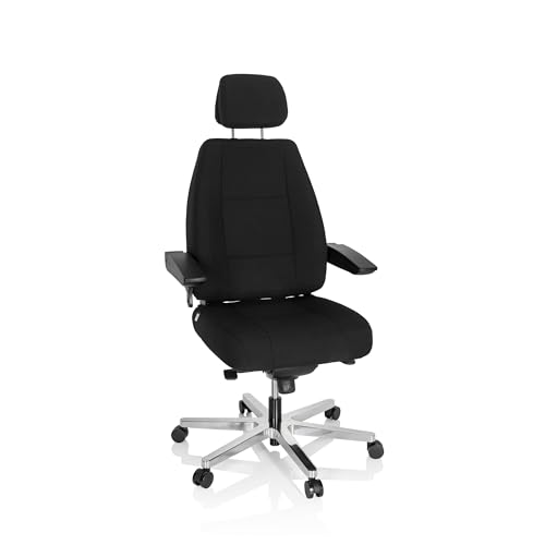 hjh OFFICE 608916 Arbeitsstuhl 24 Hours I Stoff Schwarz robuster 24 Stunden Bürostuhl ergonomisch, bis 150kg belastbar hjh OFFICE 608916 Arbeitsstuhl 24 Hours I Stoff Schwarz robuster 24 Stunden Bürostuhl ergonomisch, bis 150kg belastbar von hjh OFFICE