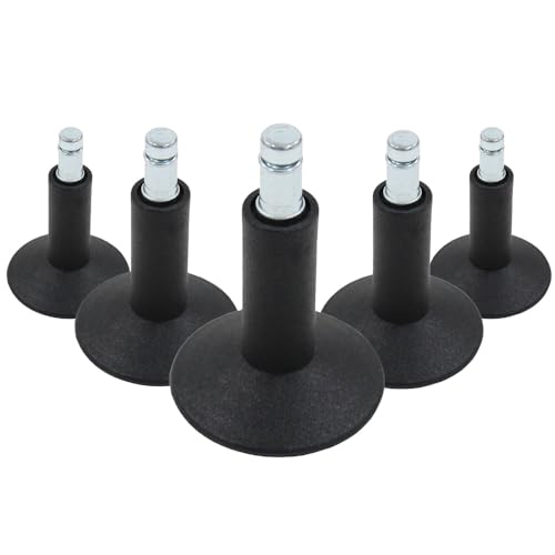 hjh OFFICE 619004 5X Bodengleiter groß 11mm / 65 mm No. 12 Standfüße (5er Pack) von hjh OFFICE
