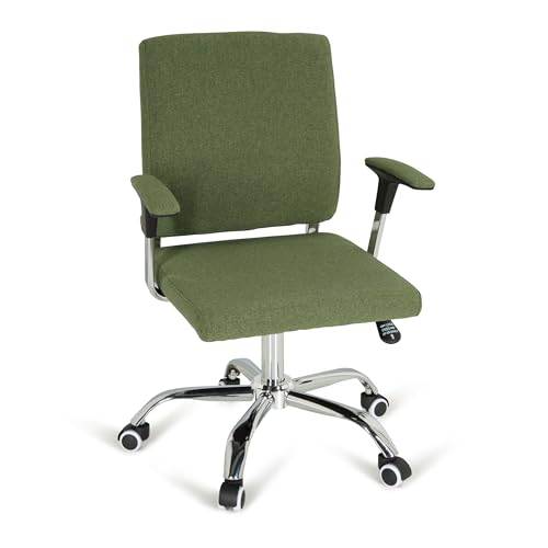 hjh OFFICE 719904 Home-Office Drehstuhl Charles I Stoff Grün Bürostuhl mit Rollen, höhenverstellbar, Wippfunktion von hjh OFFICE