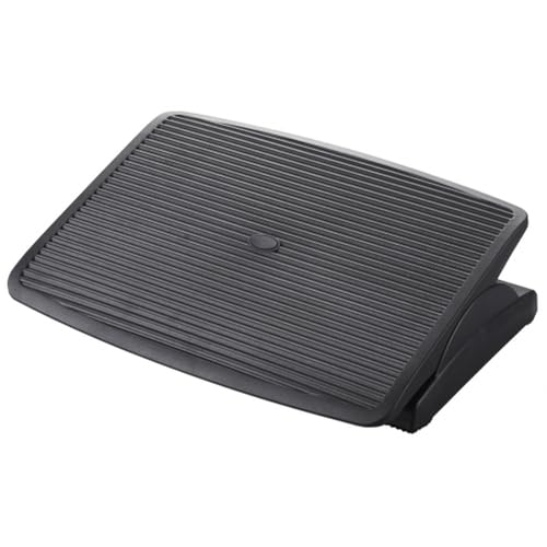 hjh OFFICE 721050 Fußstütze Büro PIEDINO Stripe Kunststoff Fußablage Anthrazit von hjh OFFICE