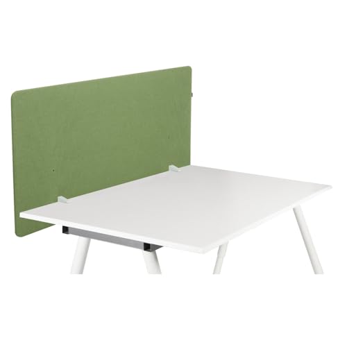 hjh OFFICE Akustik Tischtrennwand 62x120 cm FLEXMIUT D1 Schreibtisch Sichtschutz, Schalldämmender Schreibtischteiler, Grün von hjh OFFICE