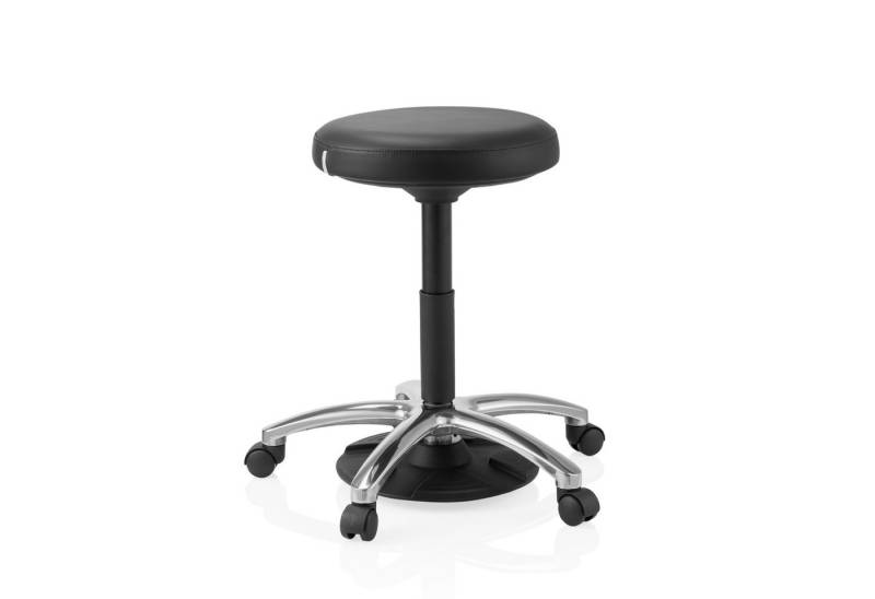 hjh OFFICE Arbeitshocker Drehhocker Operator Step Softex ohne Armlehnen, Operator Step von hjh OFFICE