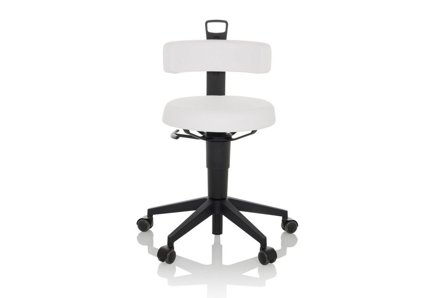 hjh OFFICE Arbeitshocker Drehhocker TOP WORK FLEX PU Kunstleder, drehbar von hjh OFFICE