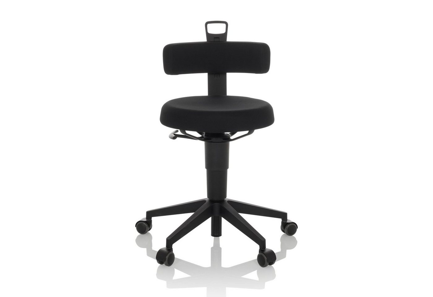 hjh OFFICE Arbeitshocker Drehhocker TOP WORK FLEX Stoff ohne Armlehnen, drehbar von hjh OFFICE